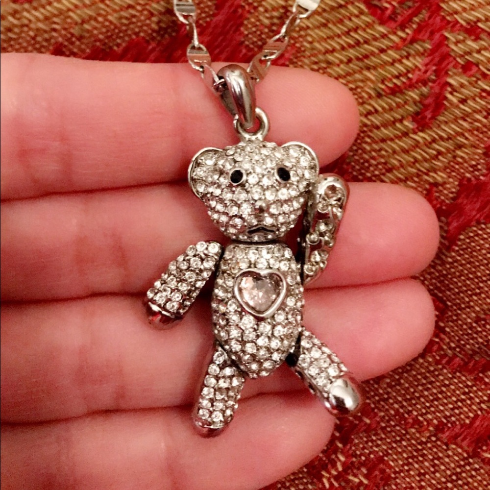 Teddy Bear necklace (moveable)